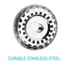 ebuyerfix Kitchen Sink Strainer Plug, Stainless Steel Sink Protector Waste