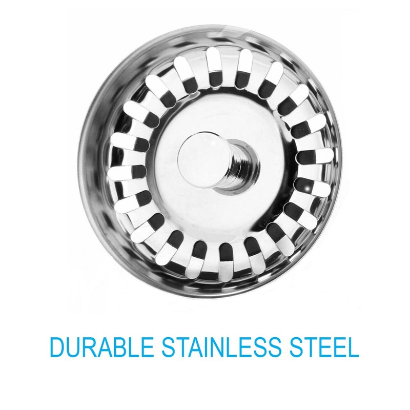 ebuyerfix Kitchen Sink Strainer Plug, Stainless Steel Sink Protector Waste