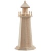 Rayher Lighthouse Wooden Height 25 cm Nautical Mediterranean Decoration Decorative