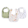 aden + anais essentials snap bibs sage woodland 3 pack