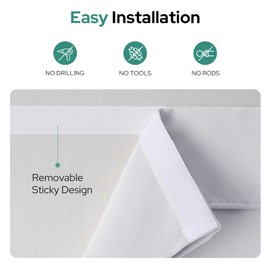 HOMEIDEAS - Cortinas francesas para puerta de entrada, cortinas de privacidad para puerta pequeña, cortinas francesas de 26 x 20 pulgadas para puerta delantera, cortinas con aislamiento térmico,