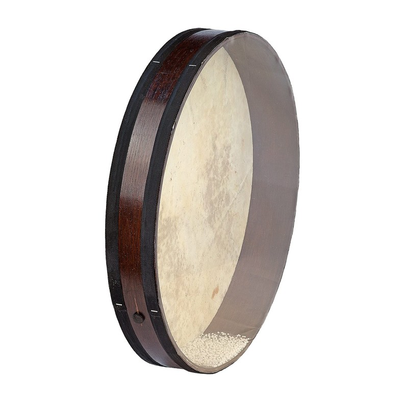 Natural Sounding Percussion Ocean Drum with Wave Beads and Hardwood