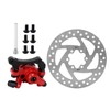 140mm Brake Disc Caliper Kit 6‑Hole Aluminum Alloy Wear Resistance
