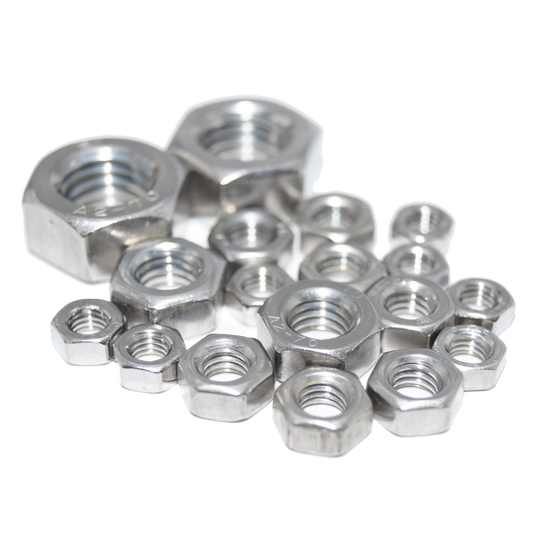 Hex Nuts 3.5 Pack of 25 DIN 934 A2-50 Stainless