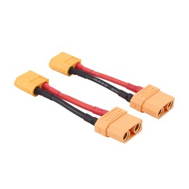 OliRC 2pcs Male XT60 to Female XT90 Connector Adapter with 14awg 2in Cable(C98-2)