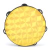 Hand Tambourine Double Row Percussion Polyester Drum Skin Solid Wood