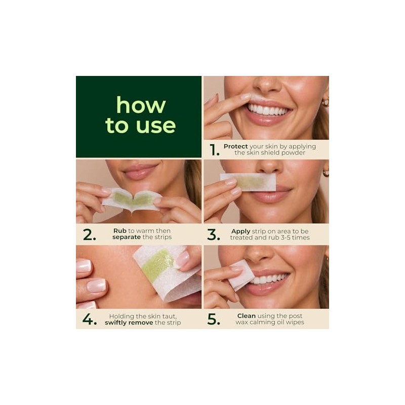 NAD's 20 Piece Facial Wax Strips