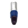 Keple 4 Pole XLR Plug, Blue - Male Audio Mic
