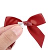MECCANIXITY 100Pcs Mini Ribbon Bow 2.5" Mini Fabric Satin Ribbon