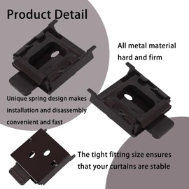 YCUHEN coolaroo Replacement Parts - Outside Mounted Blinds Curtain Rod Bracket Attachment, Vertical Blinds Replacement Parts, Deer Blind Brackets & mini Blind Brackets for Blinds Replacement
