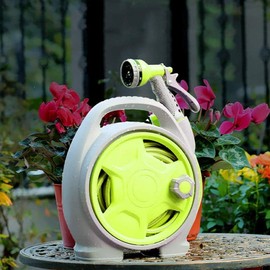 YEFA Premium Garden Hose Reel for Ultimate Convenience and Durability (Green)