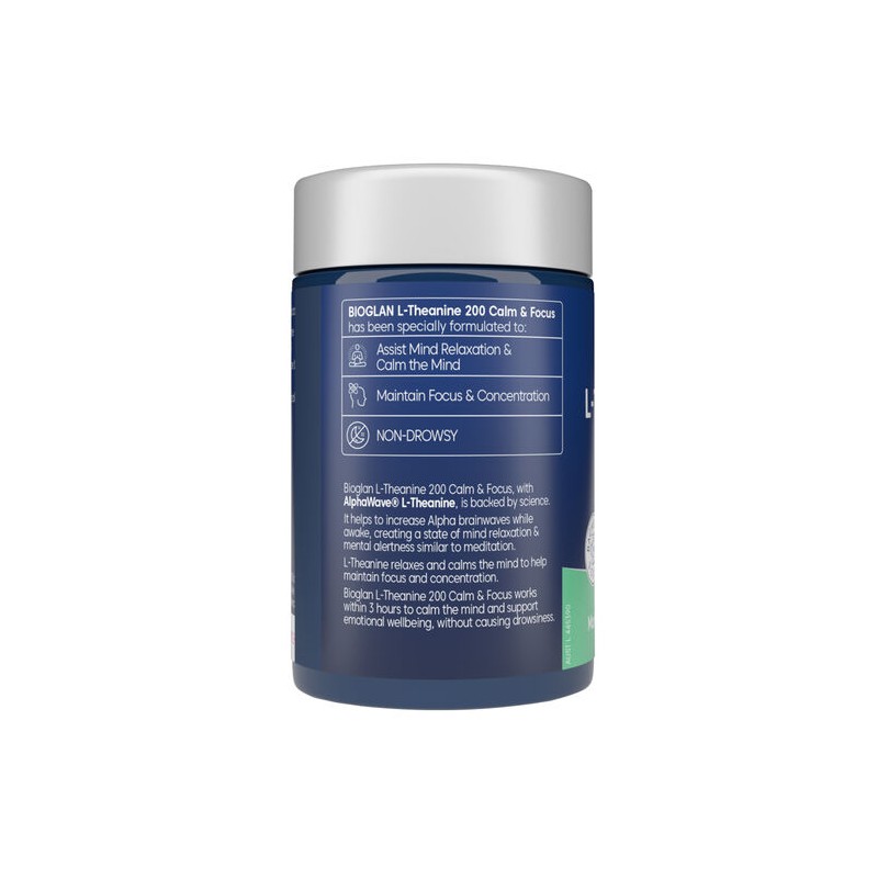 Bioglan L-Theanine 200 Calm & Focus 60s