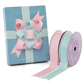 1 5/8" X 25 Yards Pink Scalloped Edge Grosgrain Ribbon