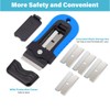 Gomake Razor Blade Scraper Tool with Blade Storage Container, Glass