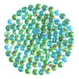 80 Classic Marbles in Fun and Retro Design, Nostalgic Traditional Cat's Eyes, Toys for Indoor and Outdoor Games, Crafts, Garden Projects and Aquariums. Colourful Glass Marbles, Enjoyed by All