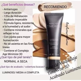 Mary Kay Maquillaje Liquido Mate Time Wise 3d