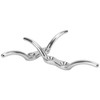 2pcs/set 6in Cleat Stainless Steel Flagpole Cleat Hook Flag Halyard