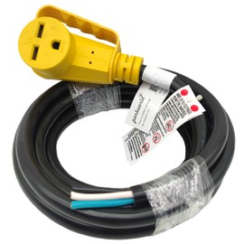 Parkworld NEMA 6-30 Female Lighted Outlet with Handle Power Cord Set Molded with STW 10AWG Cable (15FT)