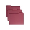 Smead File Folders 1/3 Cut Single-Ply Tab Maroon (100) De