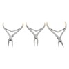 3pcs Residual Root Forceps Set Stainless Steel Dental Root Fragments