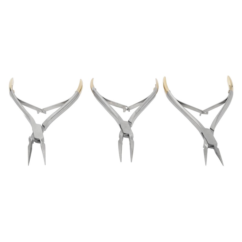 3pcs Residual Root Forceps Set Stainless Steel Dental Root Fragments