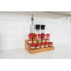Lipper International 8807 Bamboo Wood Expandable 3-Tier Step Shelf Kitchen