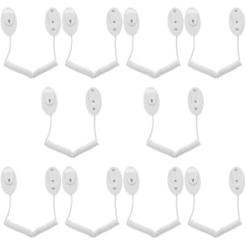 Gatuida 10pcs Remote Control Rope Leash Cable Lanyard Holder for TV Remote - Wireless Tether for Television Stands and Mounts - White Plastic