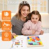VORHOT 3D Puzzle Tetris Game Children, Wooden Puzzle with 30