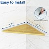 Qeke Corner Shower Shelves, 12” Recessed Tile Shower Shelf, 304