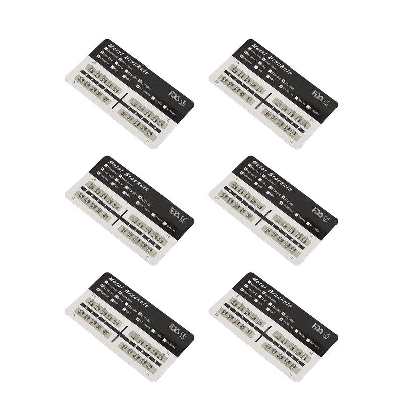200pcs Dental Brackets Brace Highly Polished Metal Teeth Bracket Brace