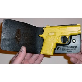 Wallet Holster for Full Concealment - Kimber Micro 380 (Black, Right Hand)