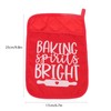 6Pcs Christmas Pot Holders with Pocket Heat Resistant Hot Pad