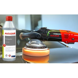 ALCLEAR 5513530AH Polierpad gegen Hologramme, Auto Polierschwämme, Durchmesser: 135x25 mm, orange, 2er Set, Polierpad polieren Pad Schwamm Polierschaum f. Poliermaschine