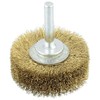 Osborn 2506542 Wheel Brush Crimped of Brass Wire, 0 V,