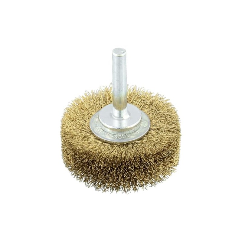 Osborn 2506542 Wheel Brush Crimped of Brass Wire, 0 V,