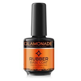 Gel Nail Polish Base Coat: 15ml High Gloss Clear Shiny No Wipe Acrylic Soak off Gel Nail Base Coat for DIY Home Salon