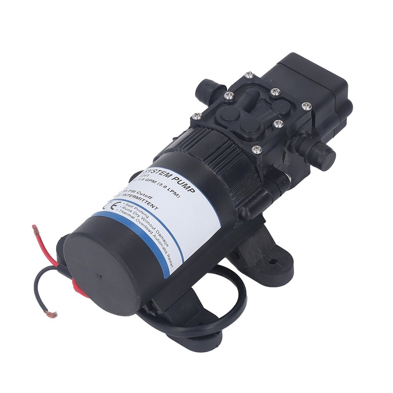 Water Pump 0.8GPM DC 12V 1.8A 55PSI Self Priming Pump