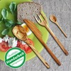 NATUREHOME Wooden Forks Set of 4 Premium Olive Wood Cutlery