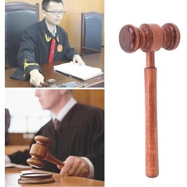 Brown Handmade Wooden Gavel, Auction Gavels, Vintage Judge Gavel, Props Clothing Accessories,Desk Accessories and Workspace Organizers