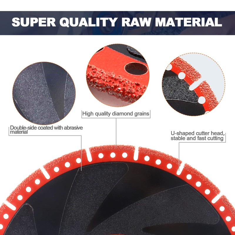 Metal Cutting Diamond Blade 4 1/2"- BRSCHNITT 115mm All-Purpose Diamond