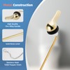iFealClear Polished Gold Metal Universal Toilet Handle Replacement Kit, Front