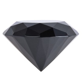 LONGWIN 80mm(3.1 inch) Crystal Diamond Paperweight Ornament Home Venue Decorations Solid Color Black
