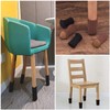 Taicols Chair Leg Socks, 40 Pcs Furniture Socks, Black, Polyester,