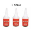 Pegafuerte Pegamento Pegafuerte Cianocrilato 3pcs, Pega Muy Fuerte, 50g