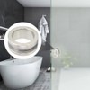 Stainless Steel Round Handle Bath Glass Embedded Hollow Pull Knob