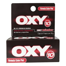 Oxy 10 Para Barros Y Espinillas Color Piel 30g Piel Grasa