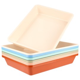 Defresit 12Pcs Letter Size Paper Trays for Classroom Flat Storage