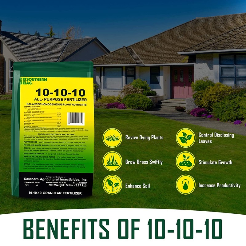 Southern Ag All Purpose Granular Fertilizer 10-10-10, 5 LB Size: