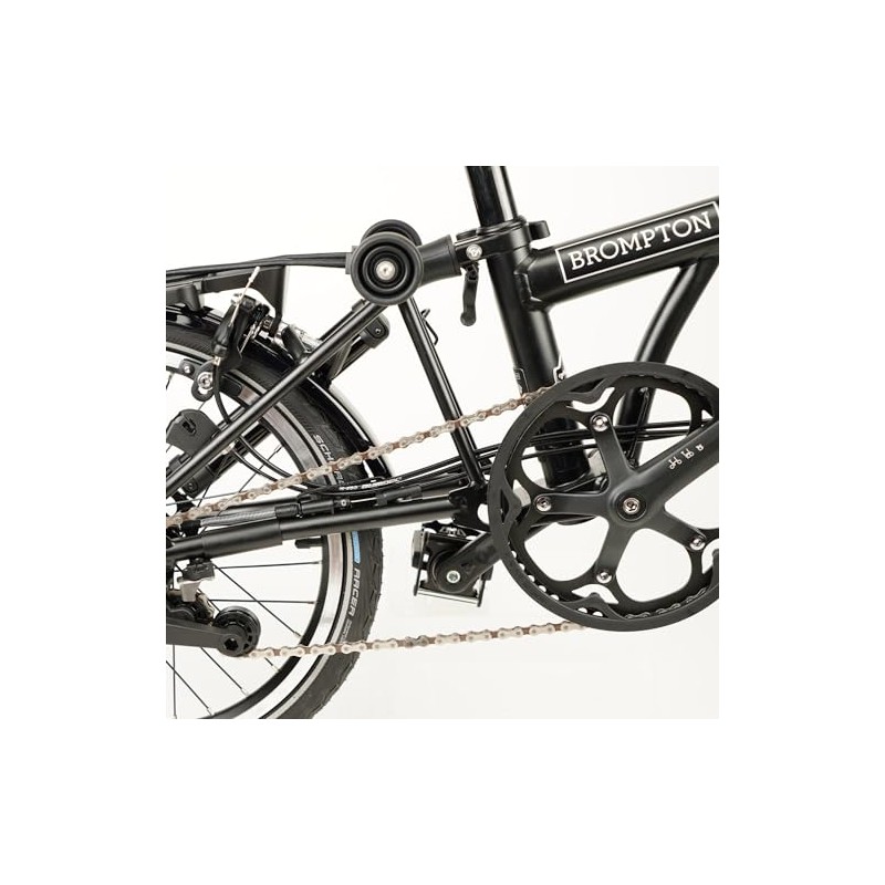 Leather Chain/Hook Protector for Brompton Bicycle (Black)