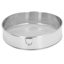 Round Flour Sieve 80 Mesh, 304 Stainless Steel Flour Sieve, Fine Mesh Sieve for Flour, Powdered Sugar, Fine Mesh Round for Baking Sugar Paste, Matcha